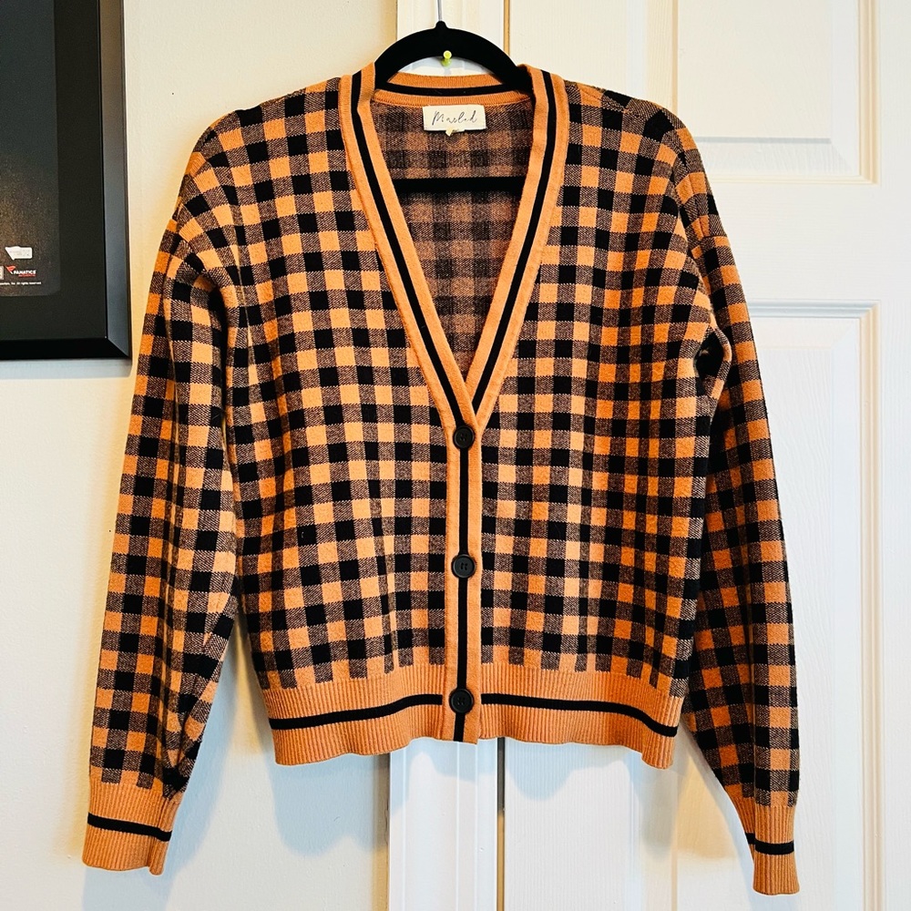 Marled Burnt Orange Cardigan